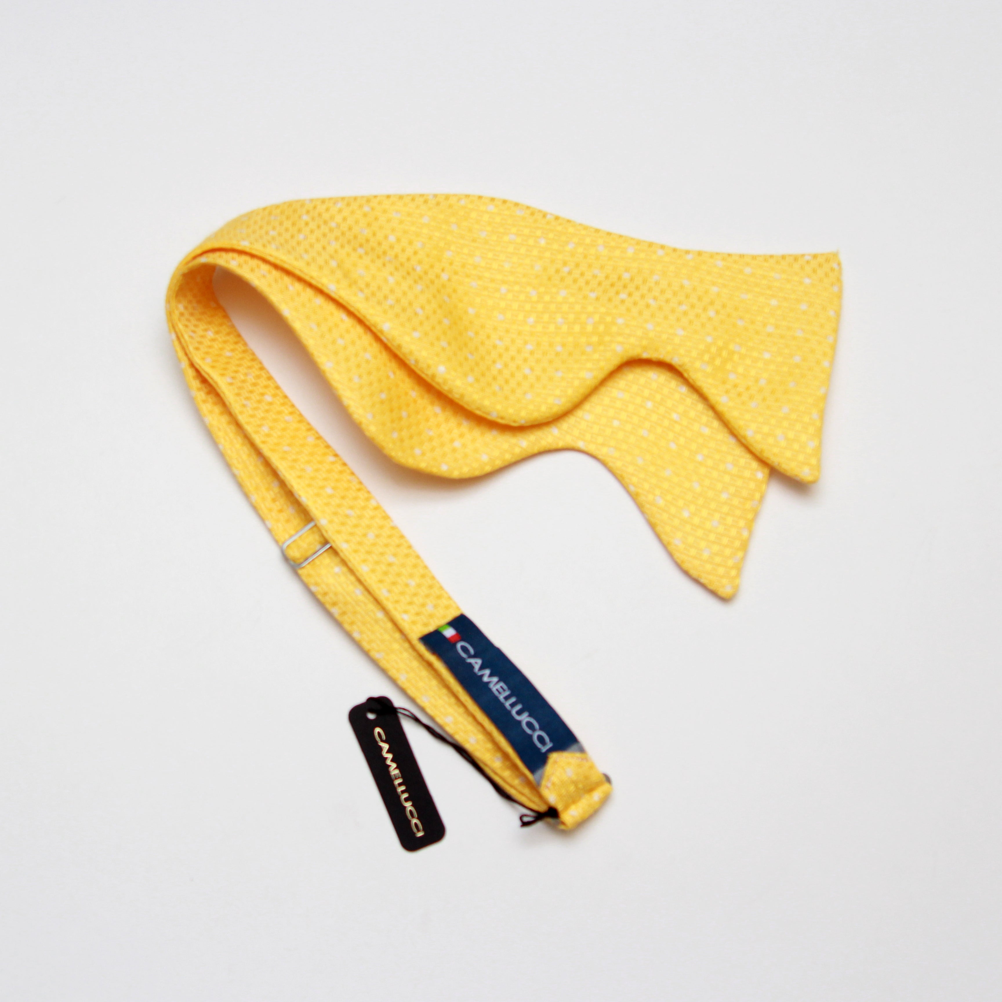 Yellow Polka Dot Big Butterfly Bow tie