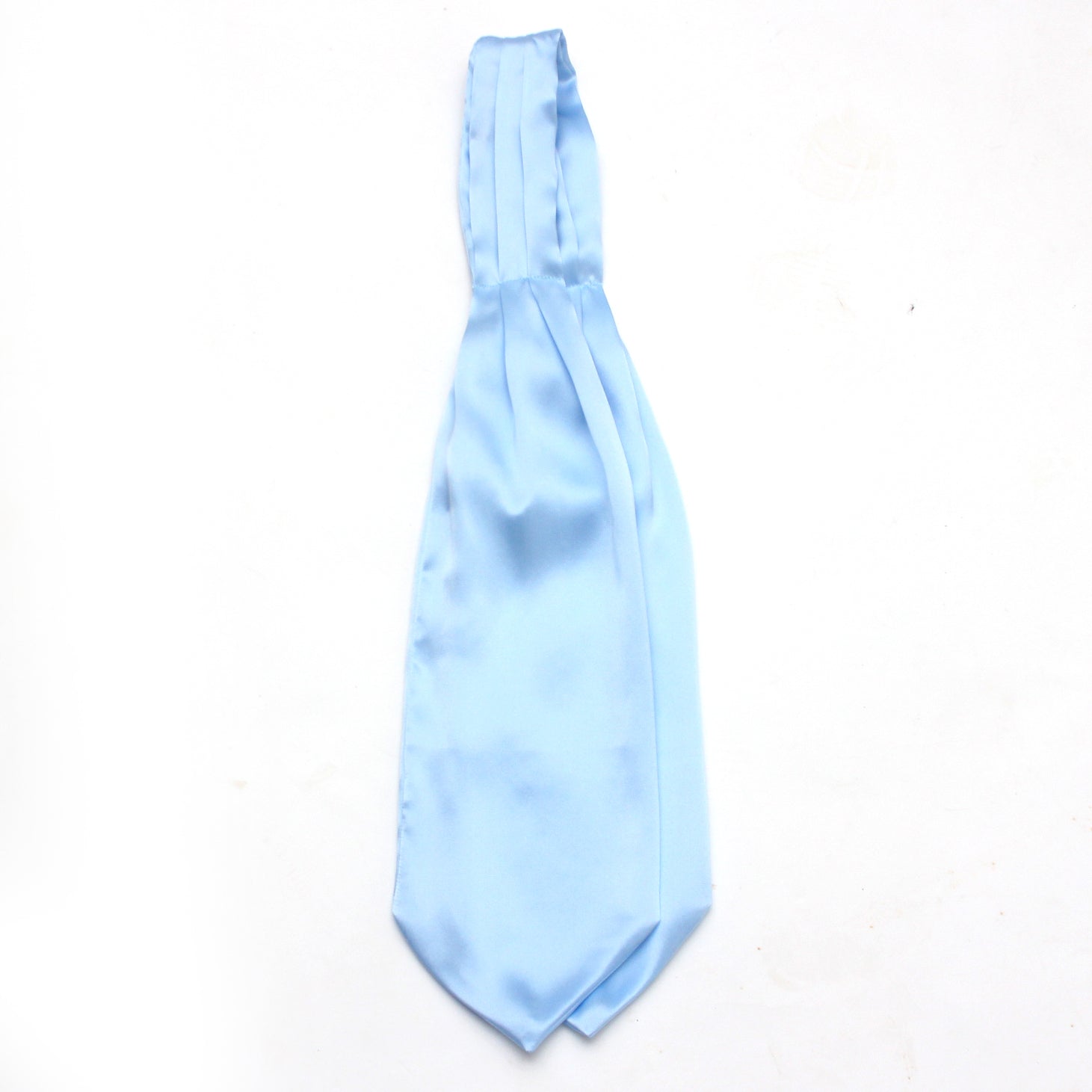 Ice Blue Silk Ascot