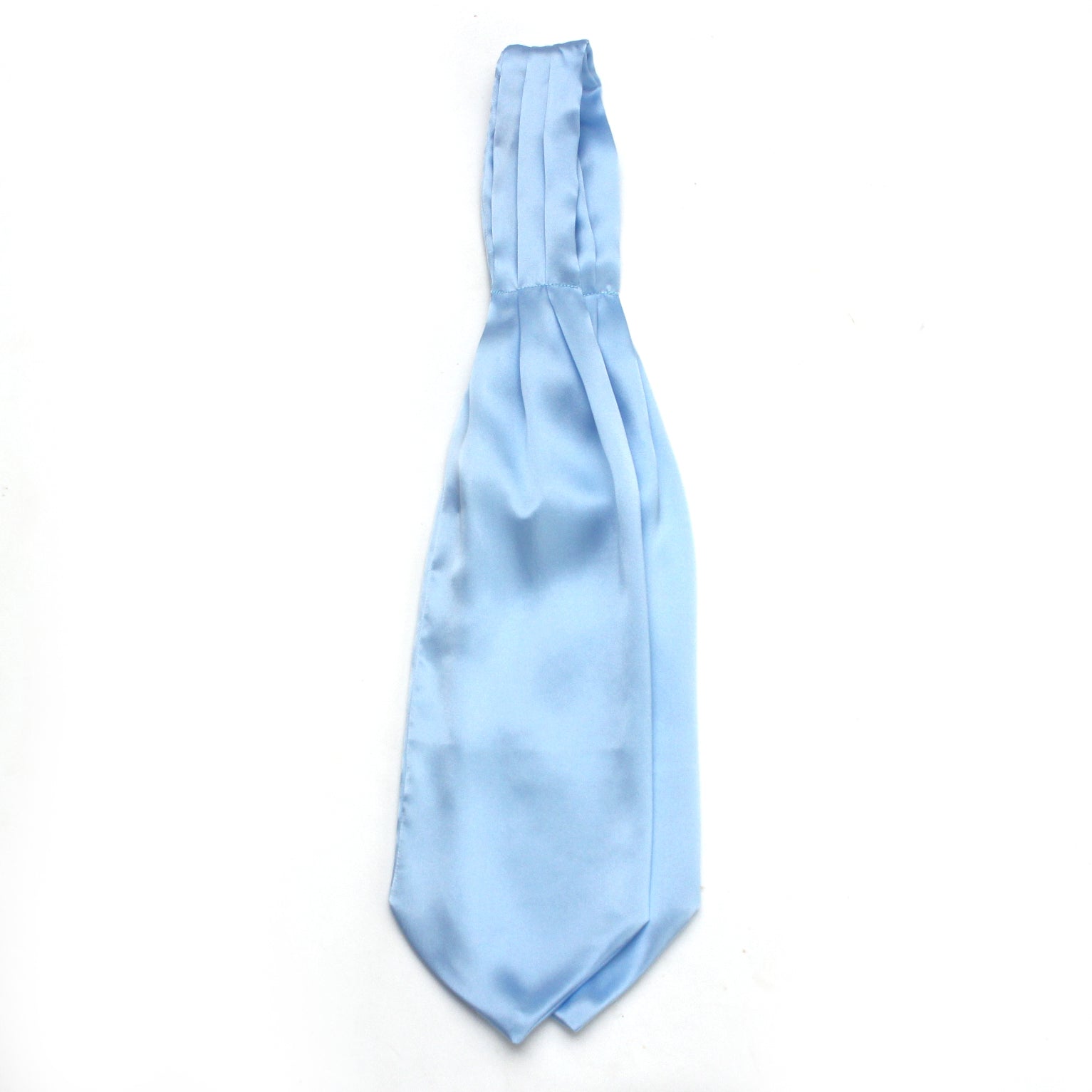 Ice Blue Silk Ascot