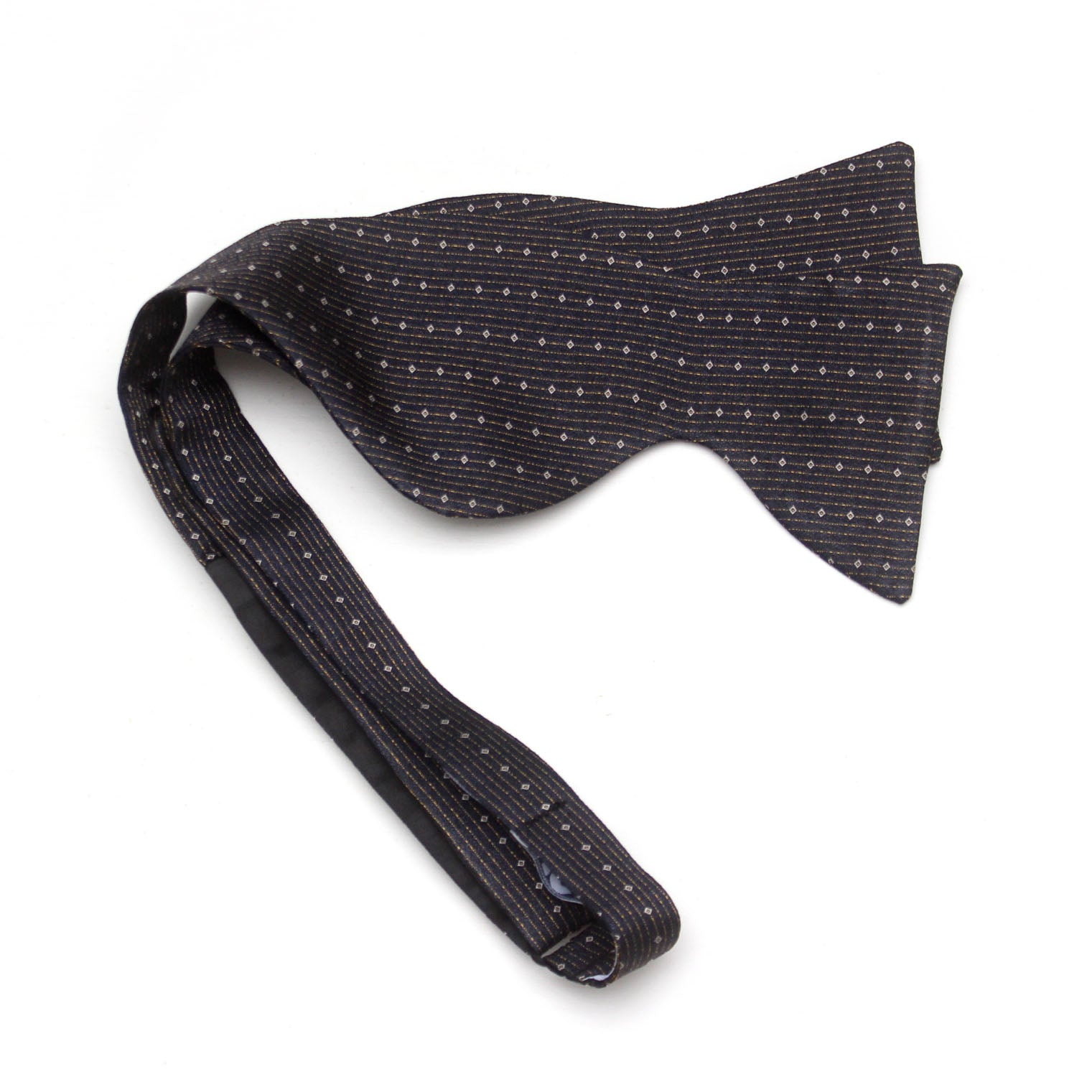 Brown with ornament Large Men's Bow tie