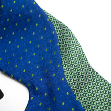 Load image into Gallery viewer, Big Butterfly Green Blue Silk Bow Tie
