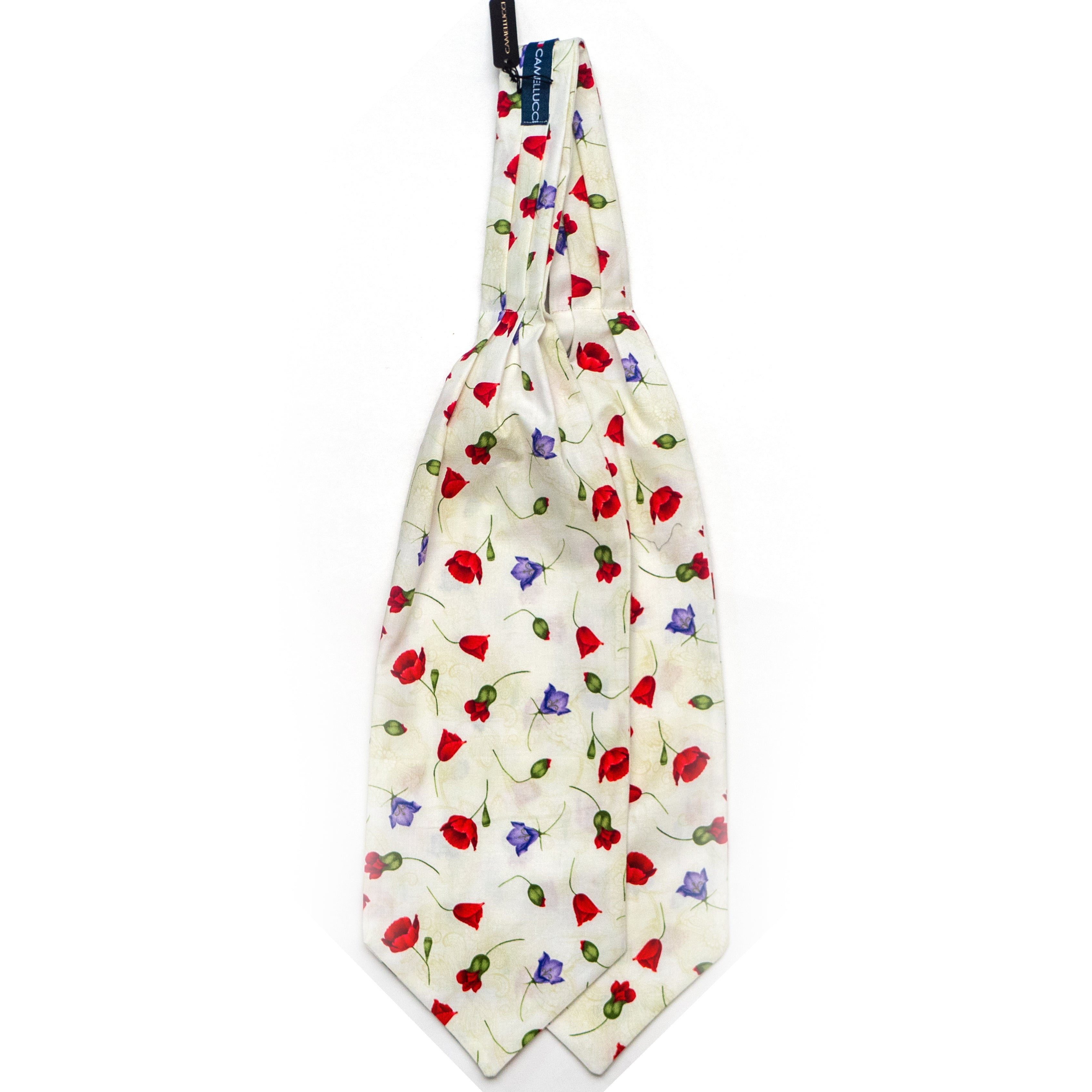 Floral Cotton Men's Cravat Ascot