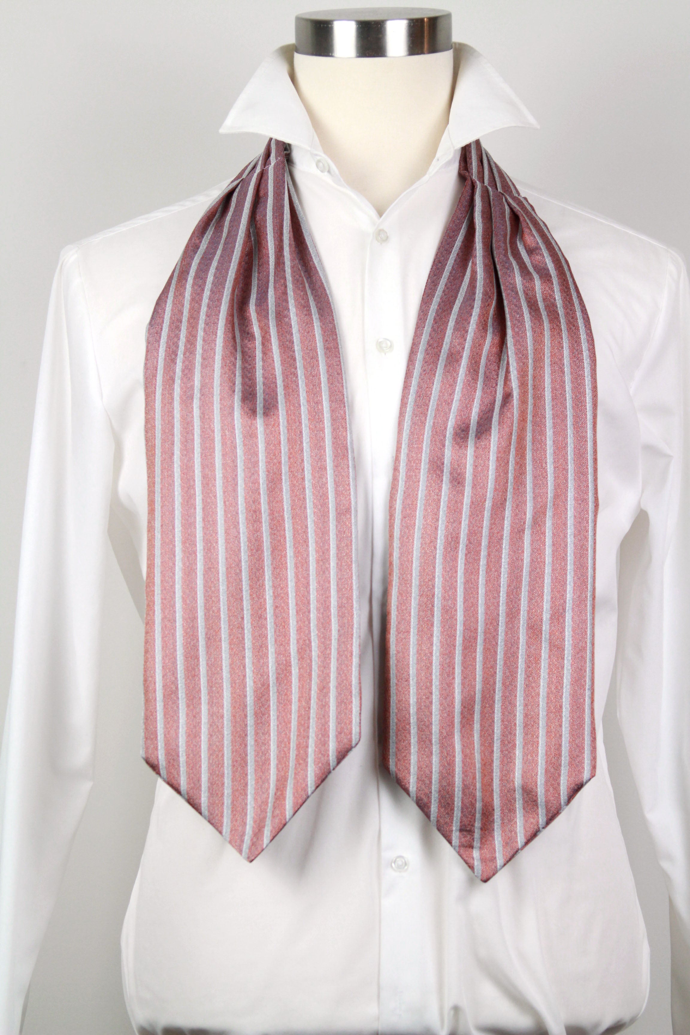 Silk Striped Ascot