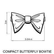 Load image into Gallery viewer, Small Butterfly Beige Silk Bow Tie
