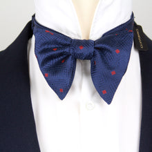 Load image into Gallery viewer, Navy Polka Dot Big Butterfly
