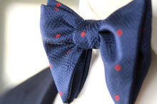 Load image into Gallery viewer, Navy Polka Dot Big Butterfly
