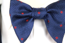 Load image into Gallery viewer, Navy Polka Dot Big Butterfly
