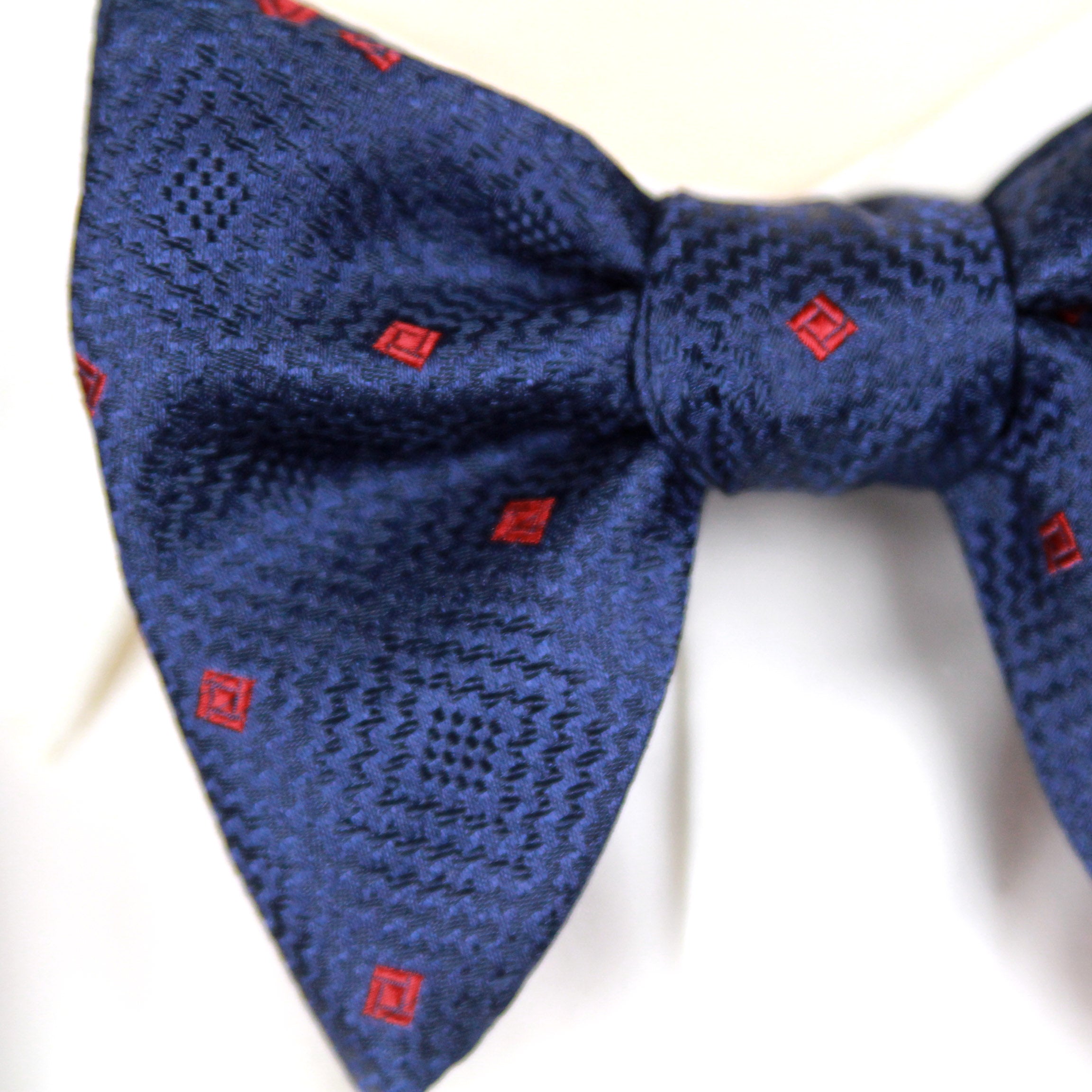 Navy Polka Dot Big Butterfly