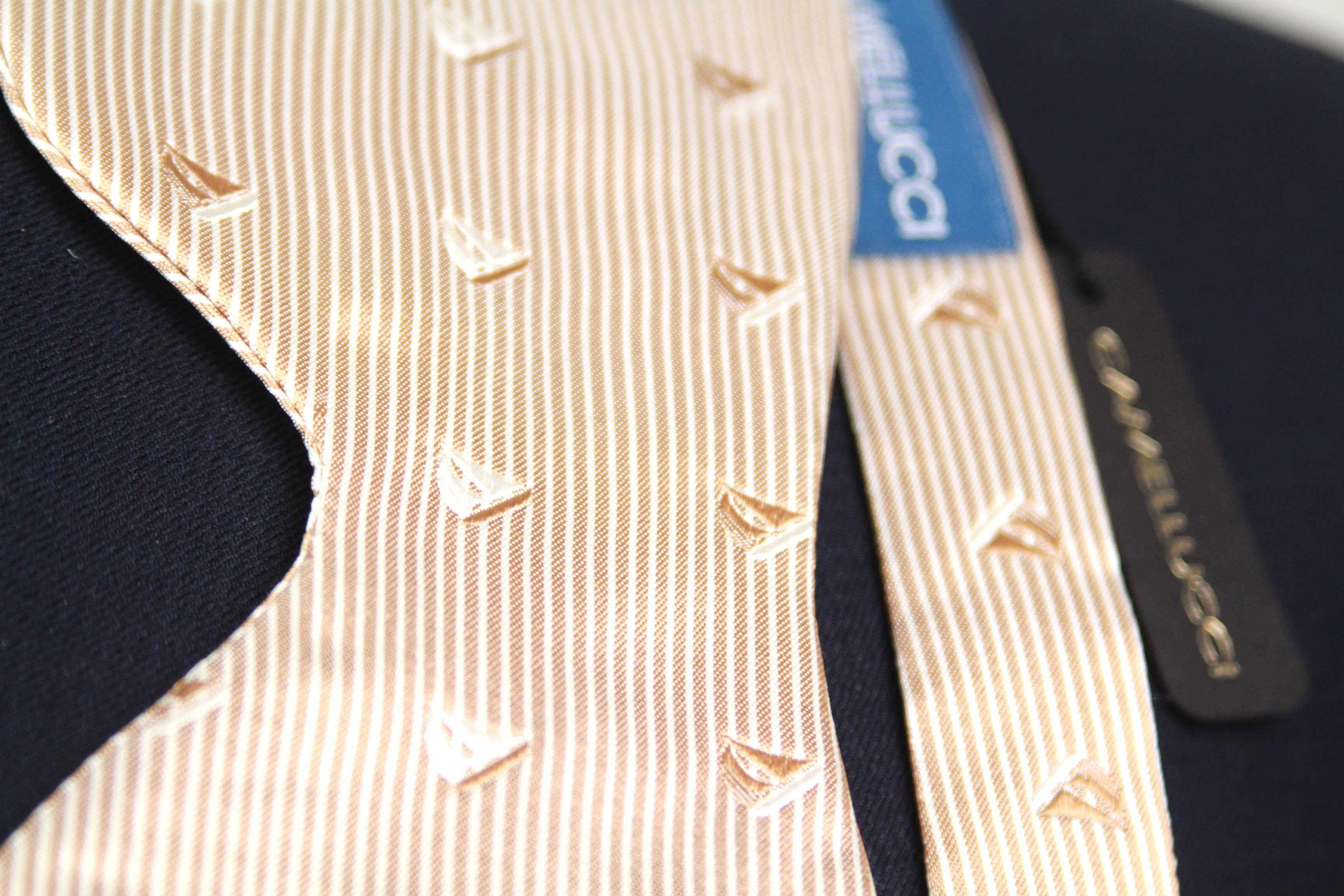 Boat Motive Silk Large Bow Tie