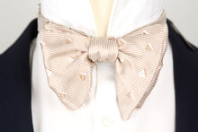 Load image into Gallery viewer, Boat Motive Silk Large Bow Tie
