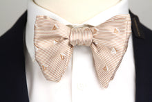Load image into Gallery viewer, Boat Motive Silk Large Bow Tie

