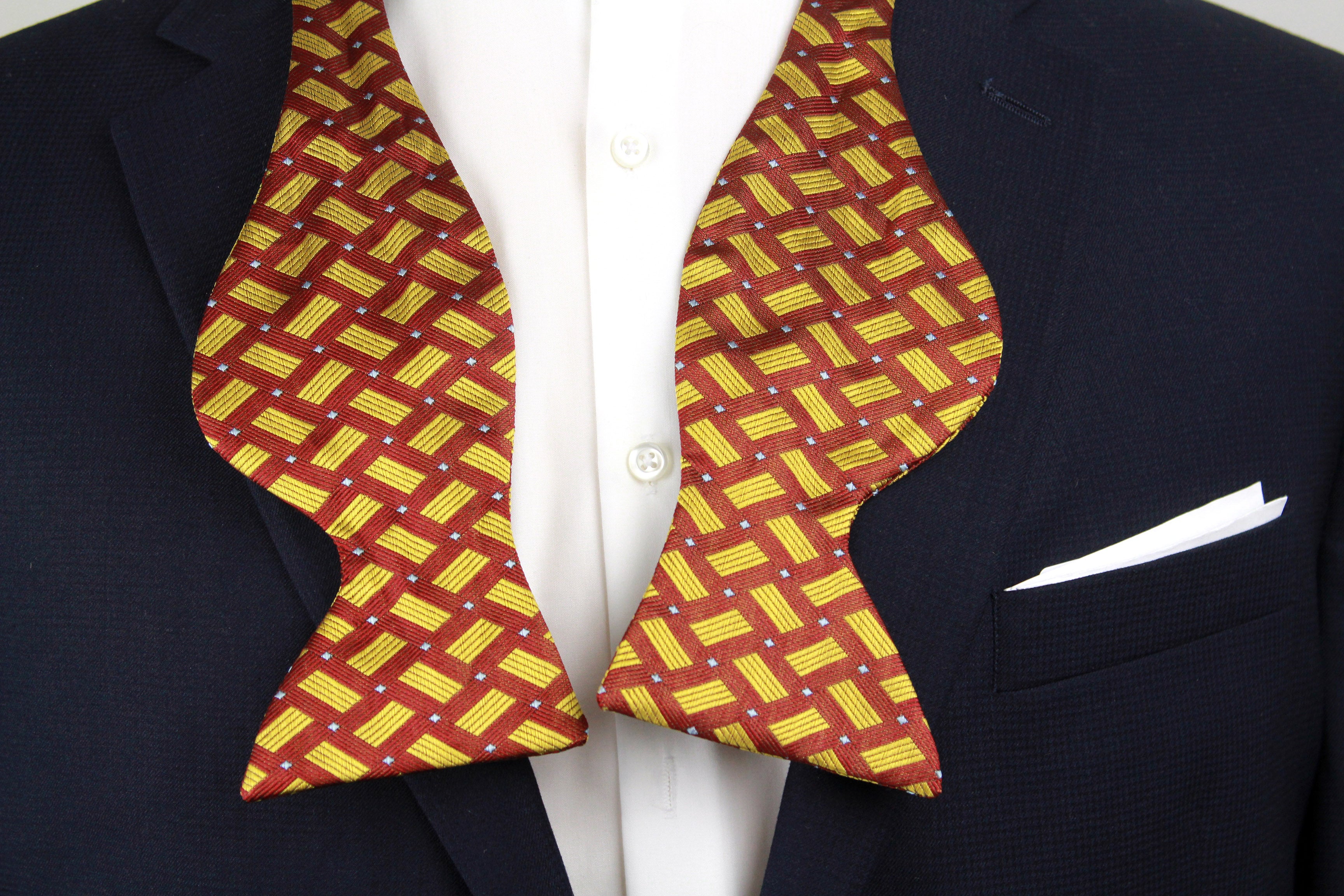 Men's Large Silk Bow Tie