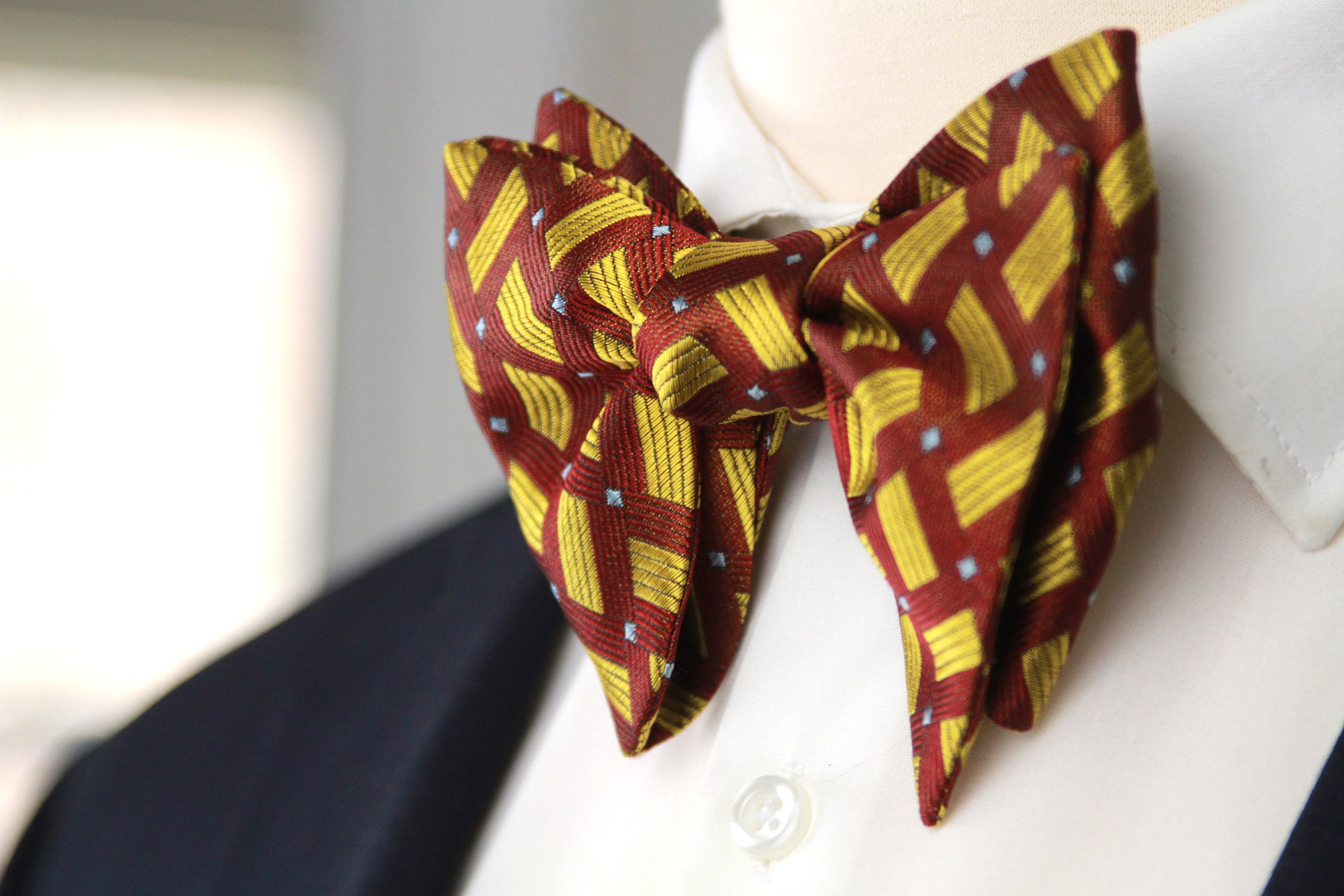 Men's Large Silk Bow Tie