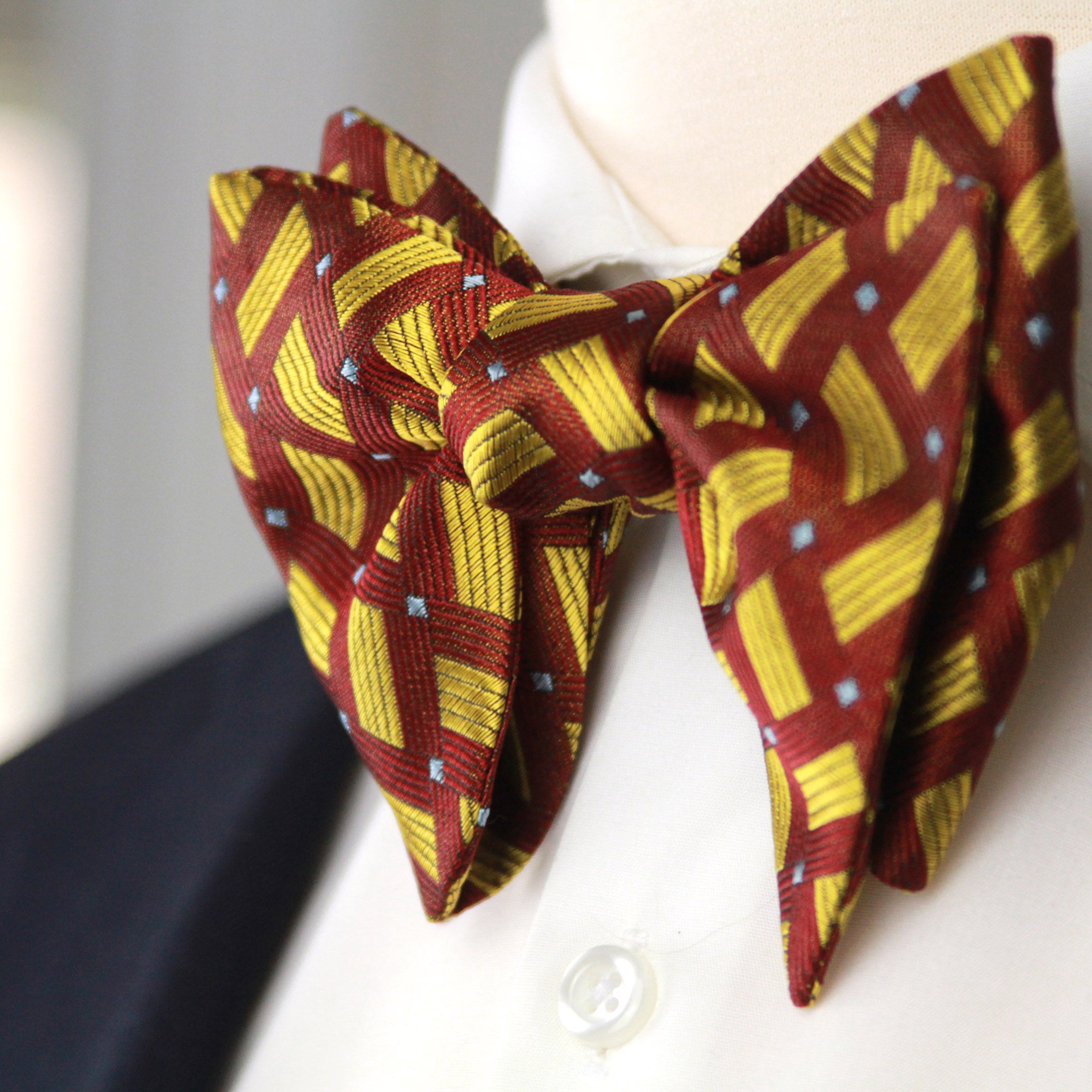Men's Large Silk Bow Tie