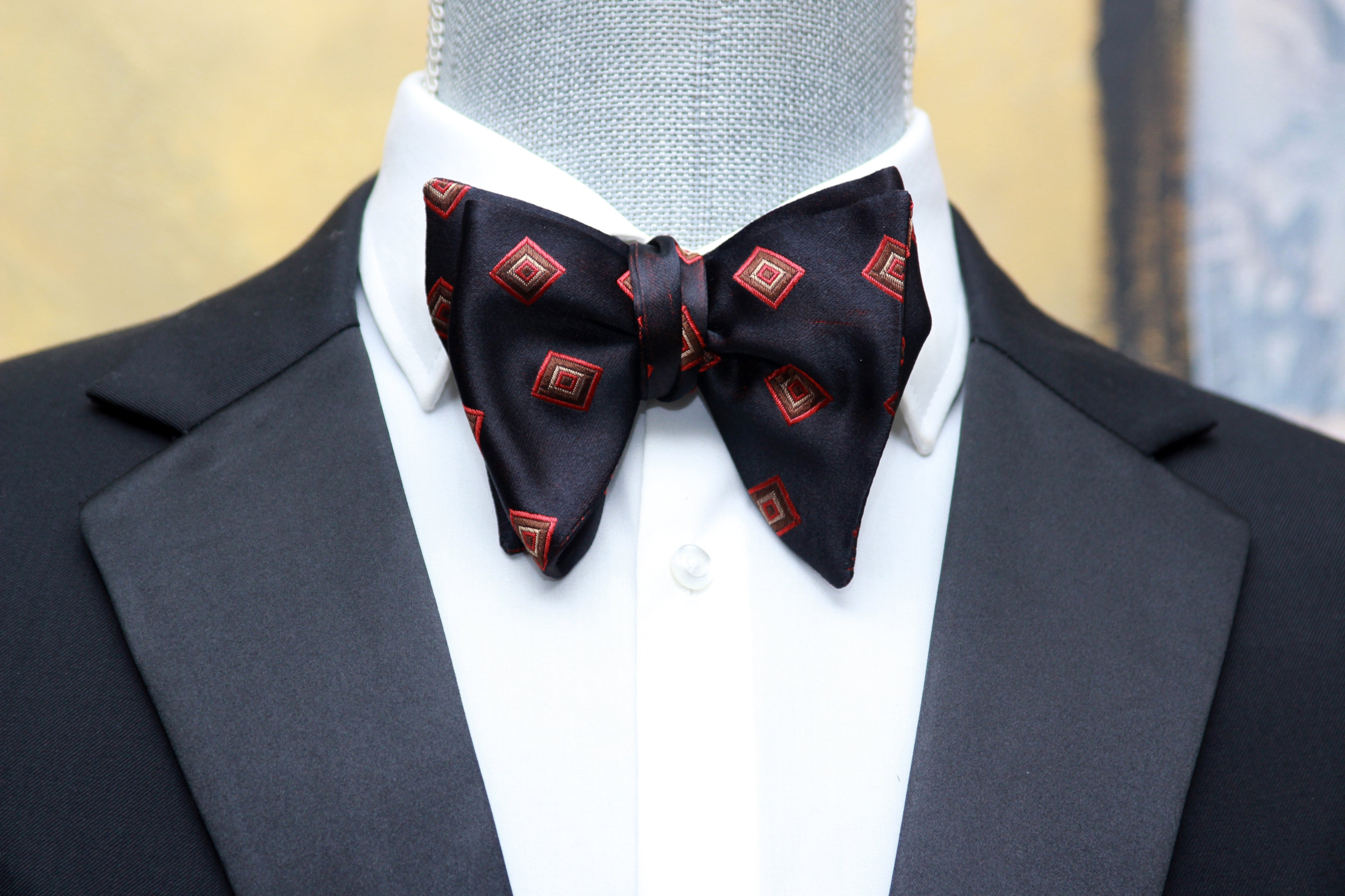 Men's Large Silk Bow Tie