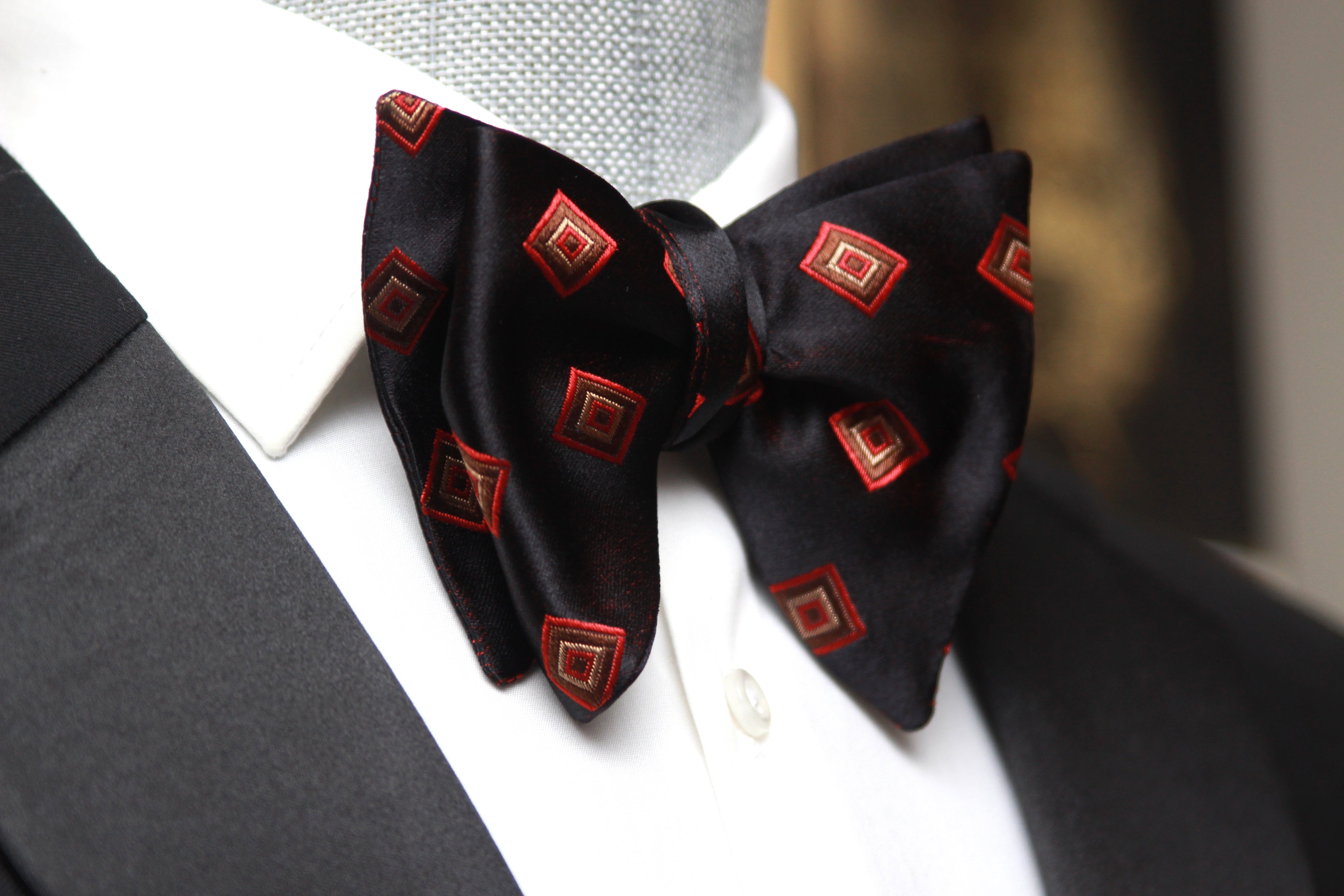 Men's Large Silk Bow Tie
