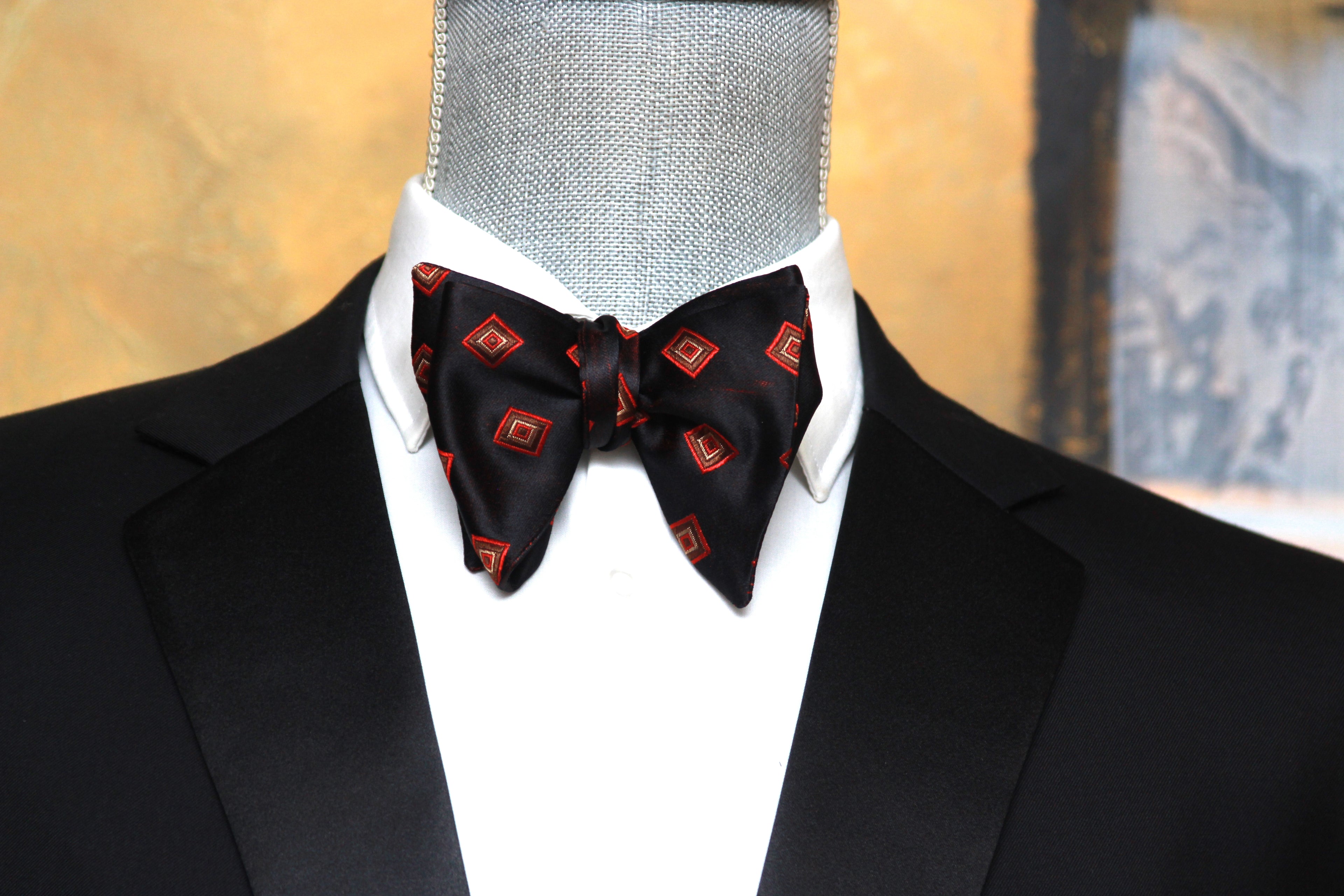 Men's Large Silk Bow Tie
