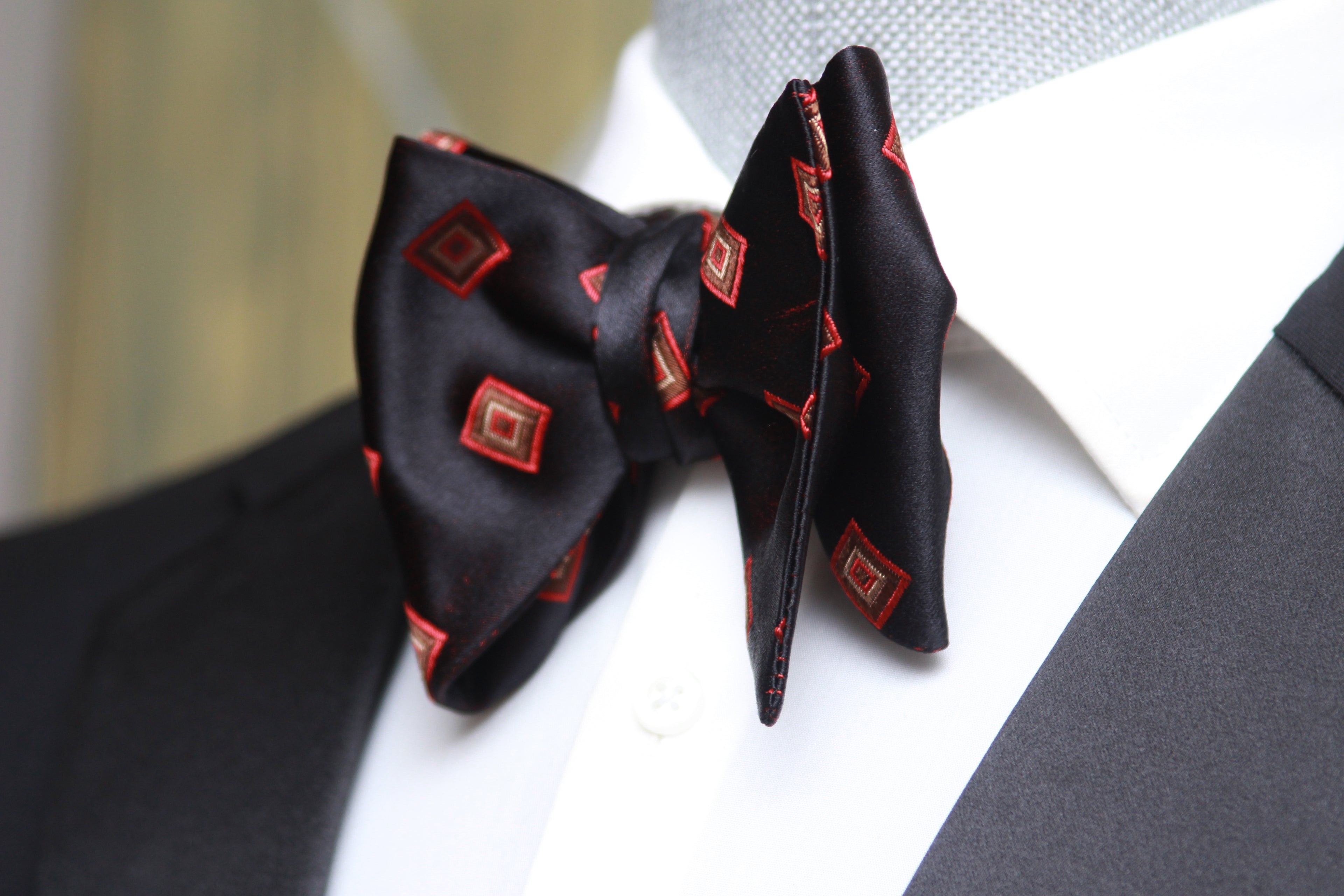 Men's Large Silk Bow Tie