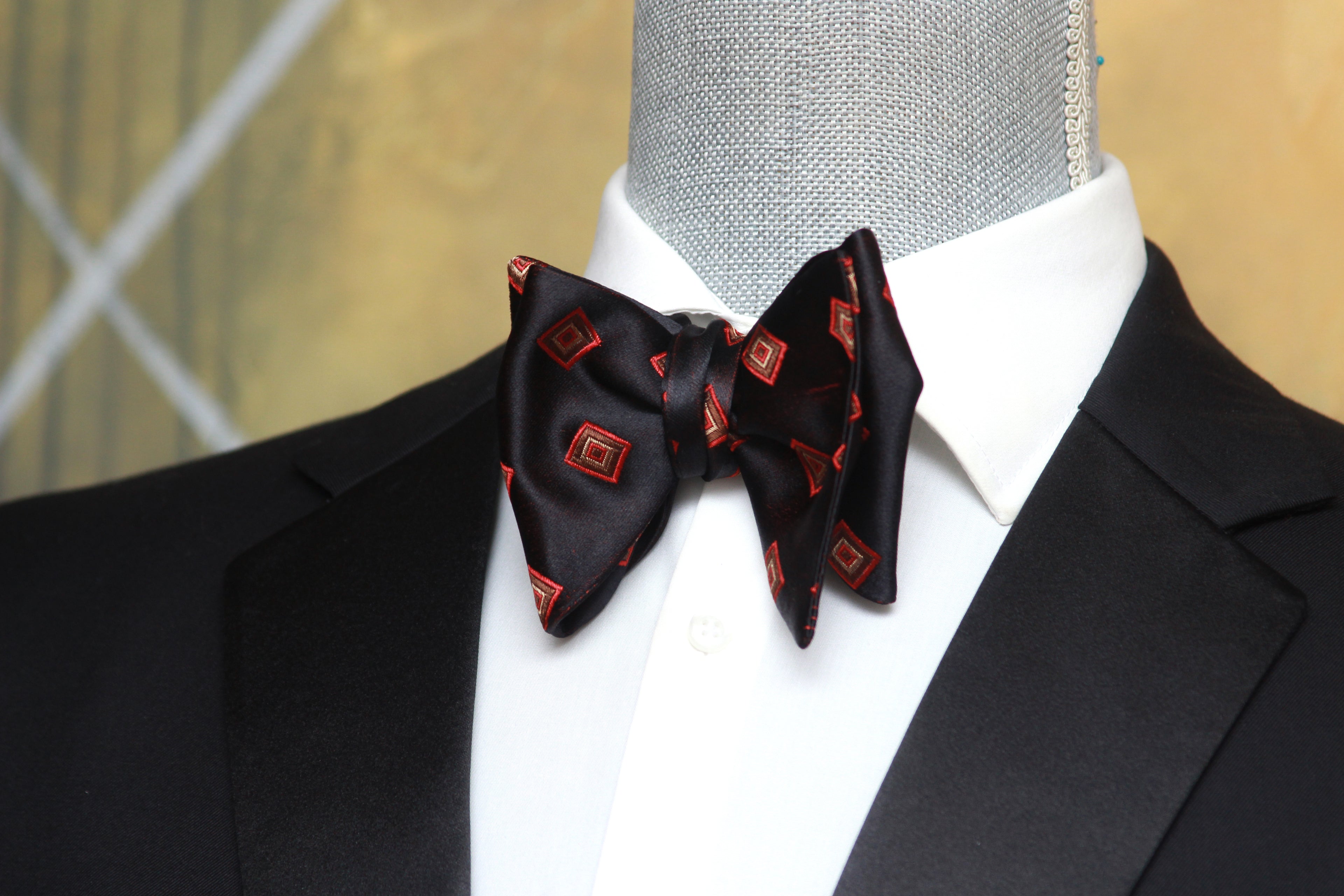 Men's Large Silk Bow Tie