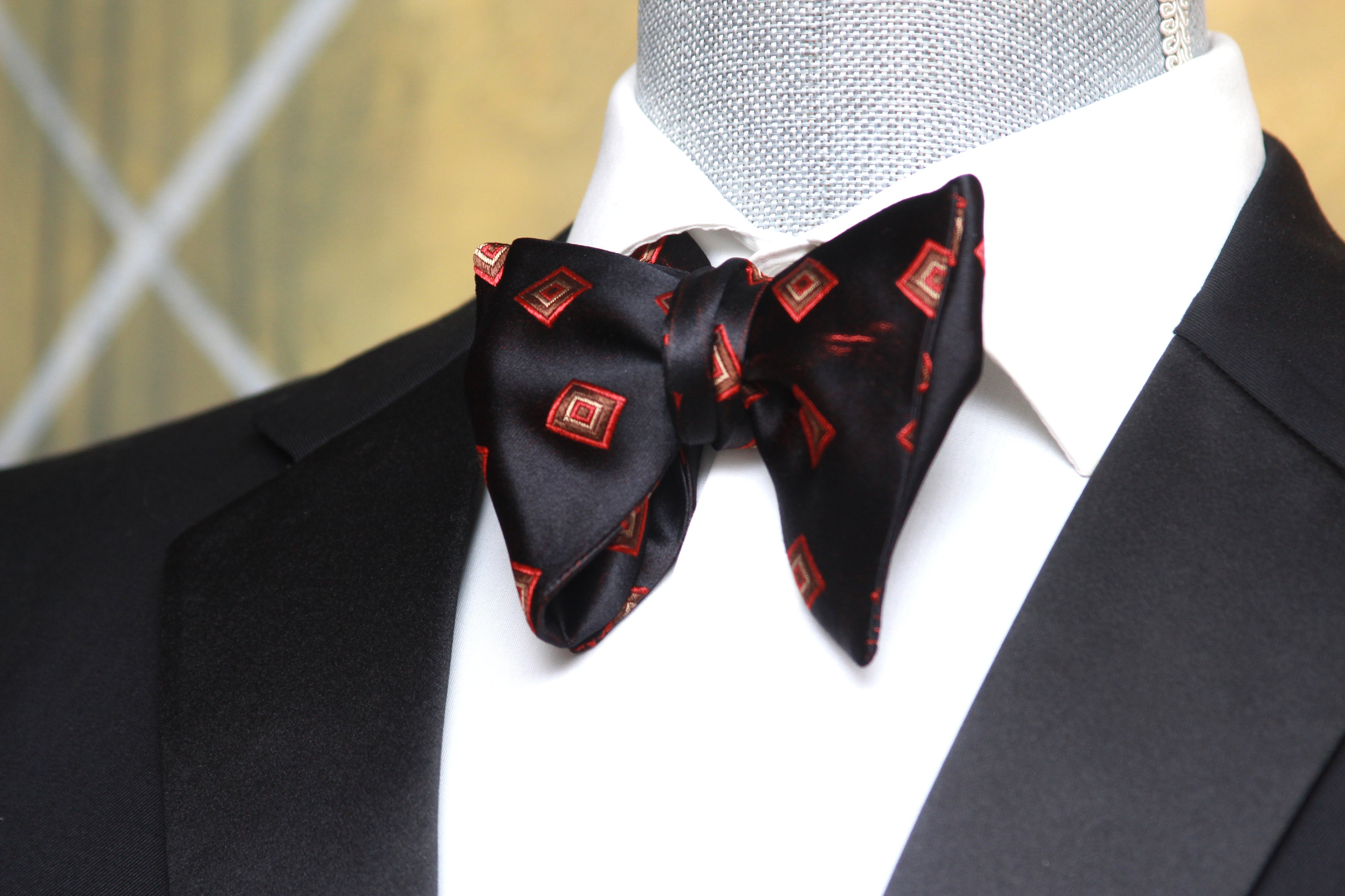 Men's Large Silk Bow Tie