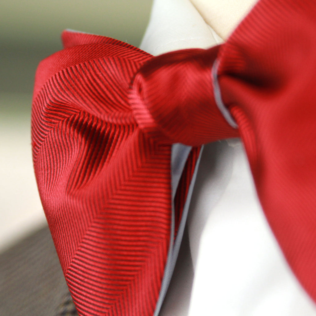 Large Red Blue Reversible Bow Tie