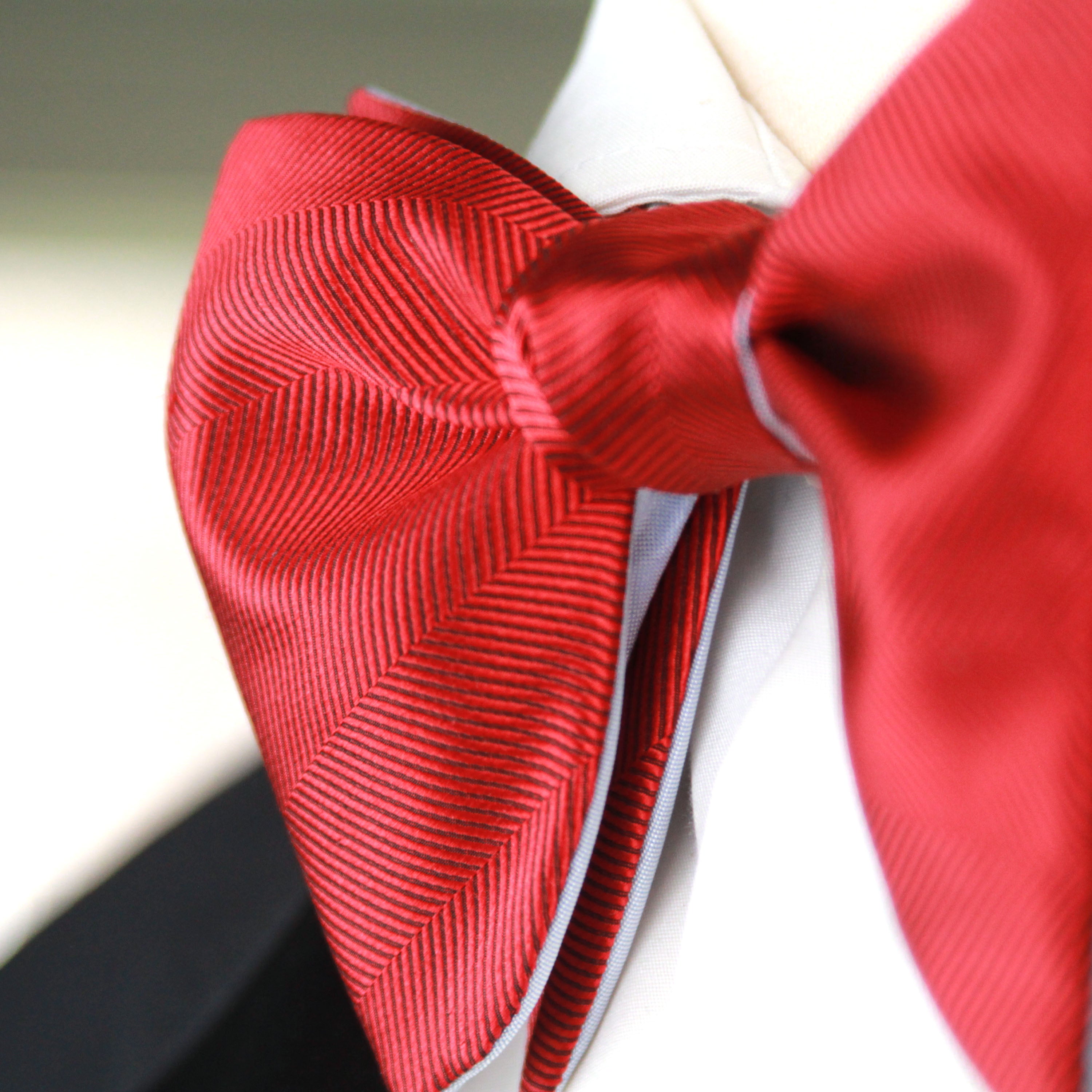 Large Red Blue Reversible Bow Tie