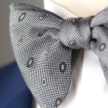 Load image into Gallery viewer, Big Butterfly Grey Ornament Silk Bow Tie
