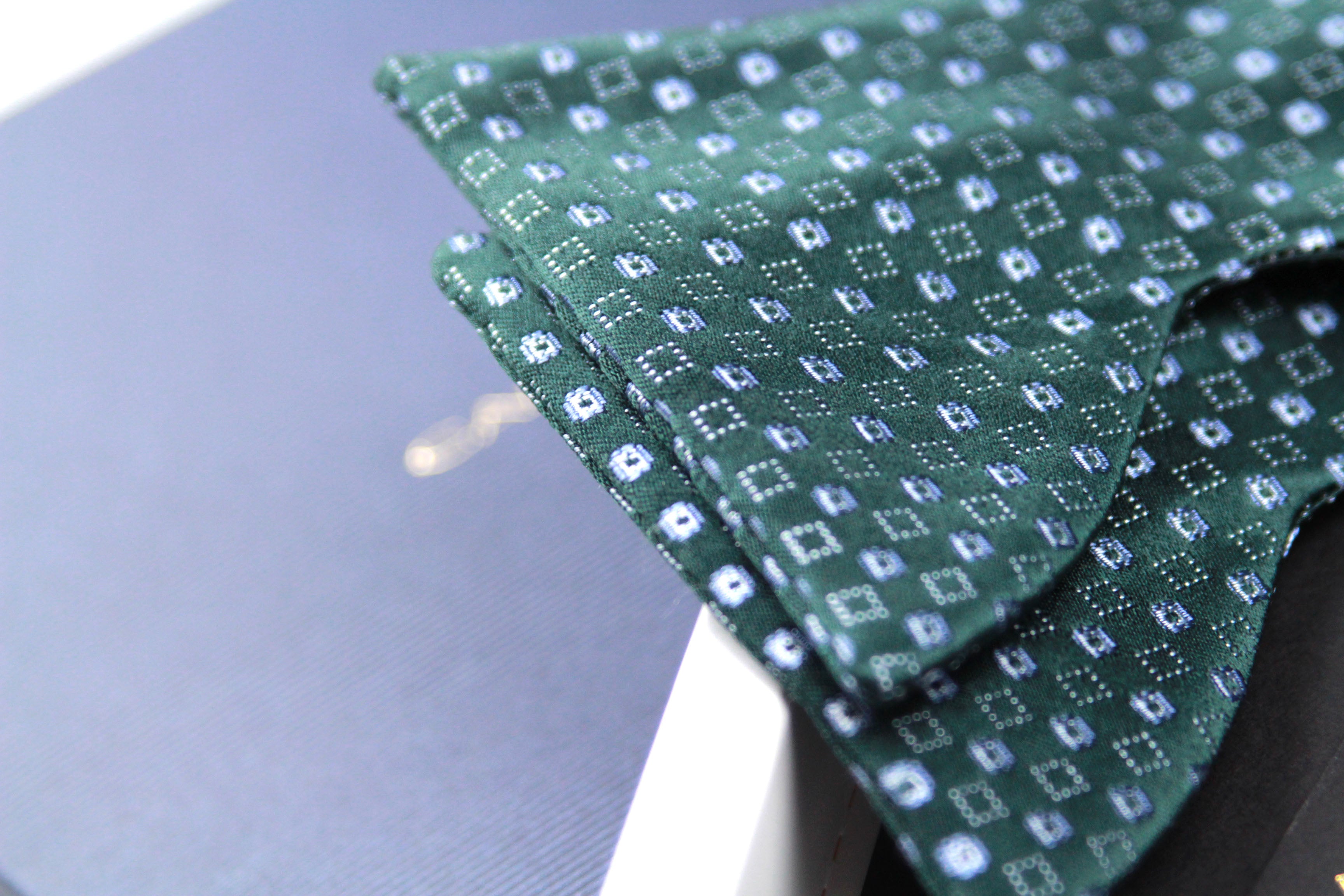 Forest Green Big Butterfly Silk Bow Tie