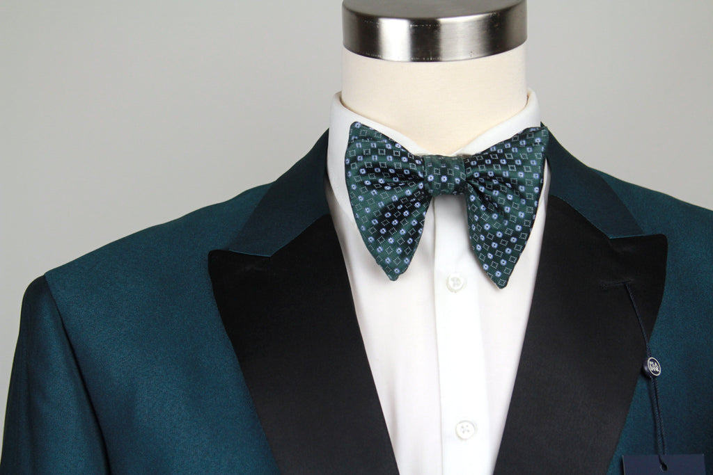 Forest Green Big Butterfly Silk Bow Tie