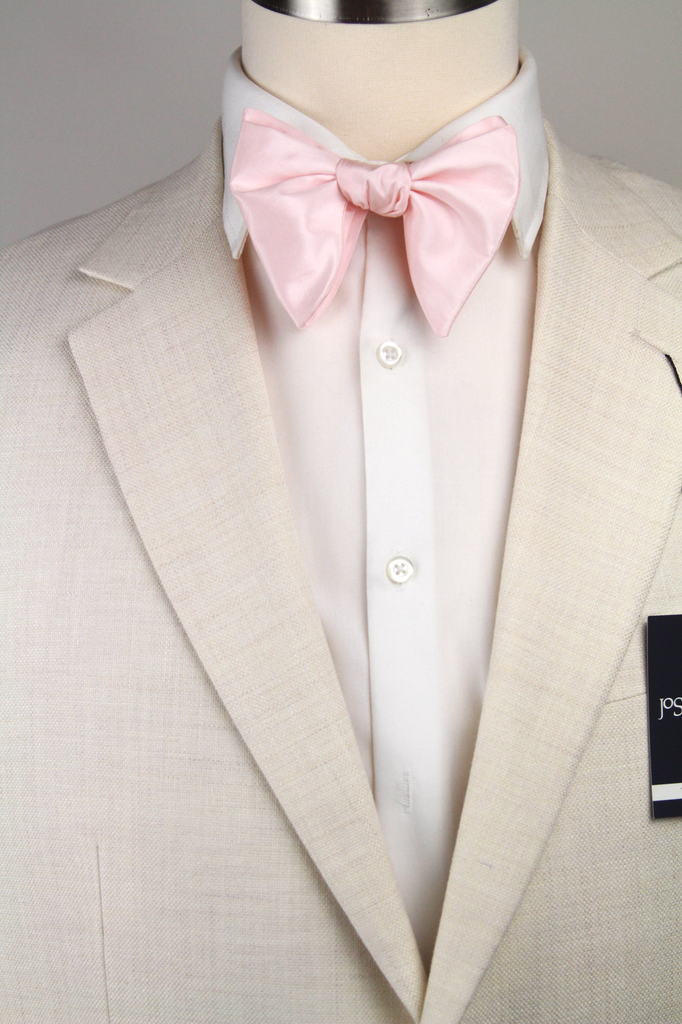 Big Butterfly Silk Bow Tie Rose S703