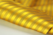 Load image into Gallery viewer, Gold Silk Cravat Ascot Striped Yellow Gold A230
