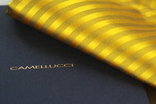 Load image into Gallery viewer, Gold Silk Cravat Ascot Striped Yellow Gold A230

