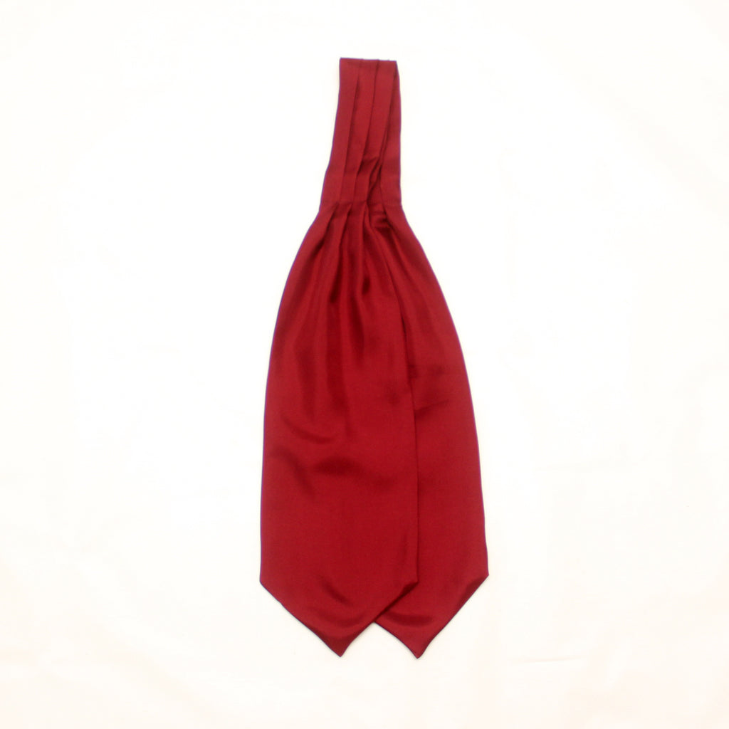 Men's Cravat Ascot Maroon Solid