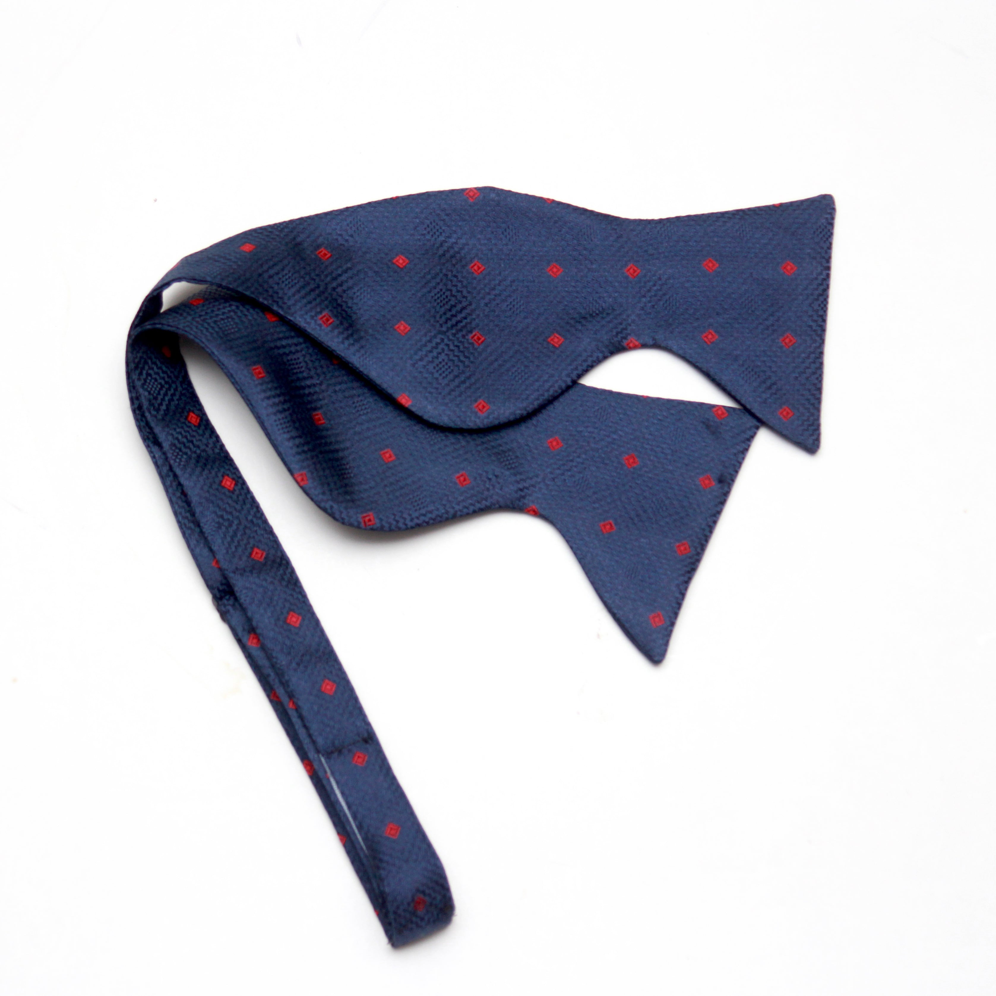 Navy Polka Dot Big Butterfly