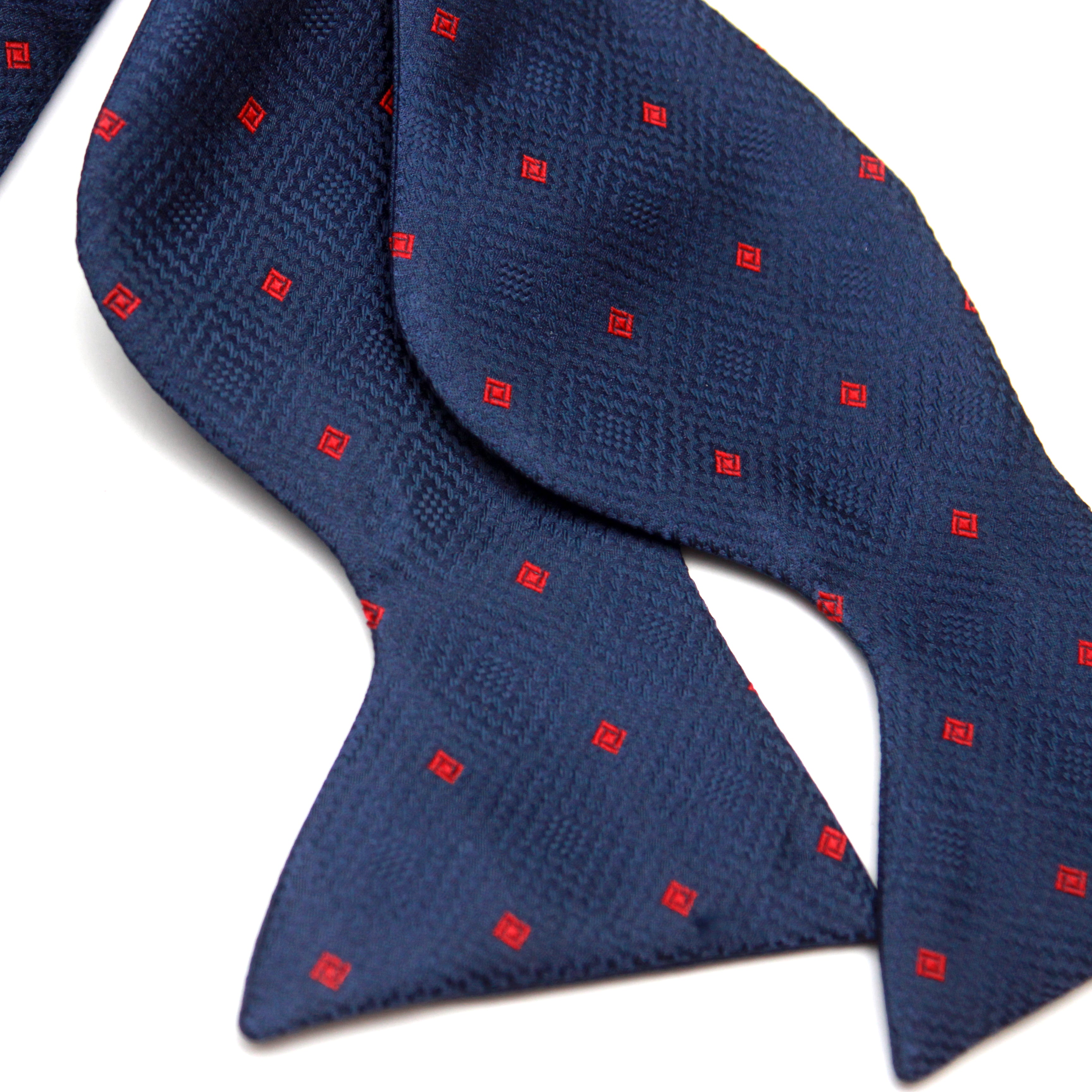 Navy Polka Dot Big Butterfly