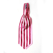 Load image into Gallery viewer, Pink Striped Silk Ascot
