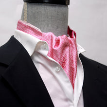 Load image into Gallery viewer, Pink Striped Silk Ascot
