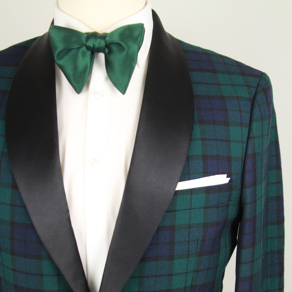 Emerald Green Men's Large Silk Bow Tie