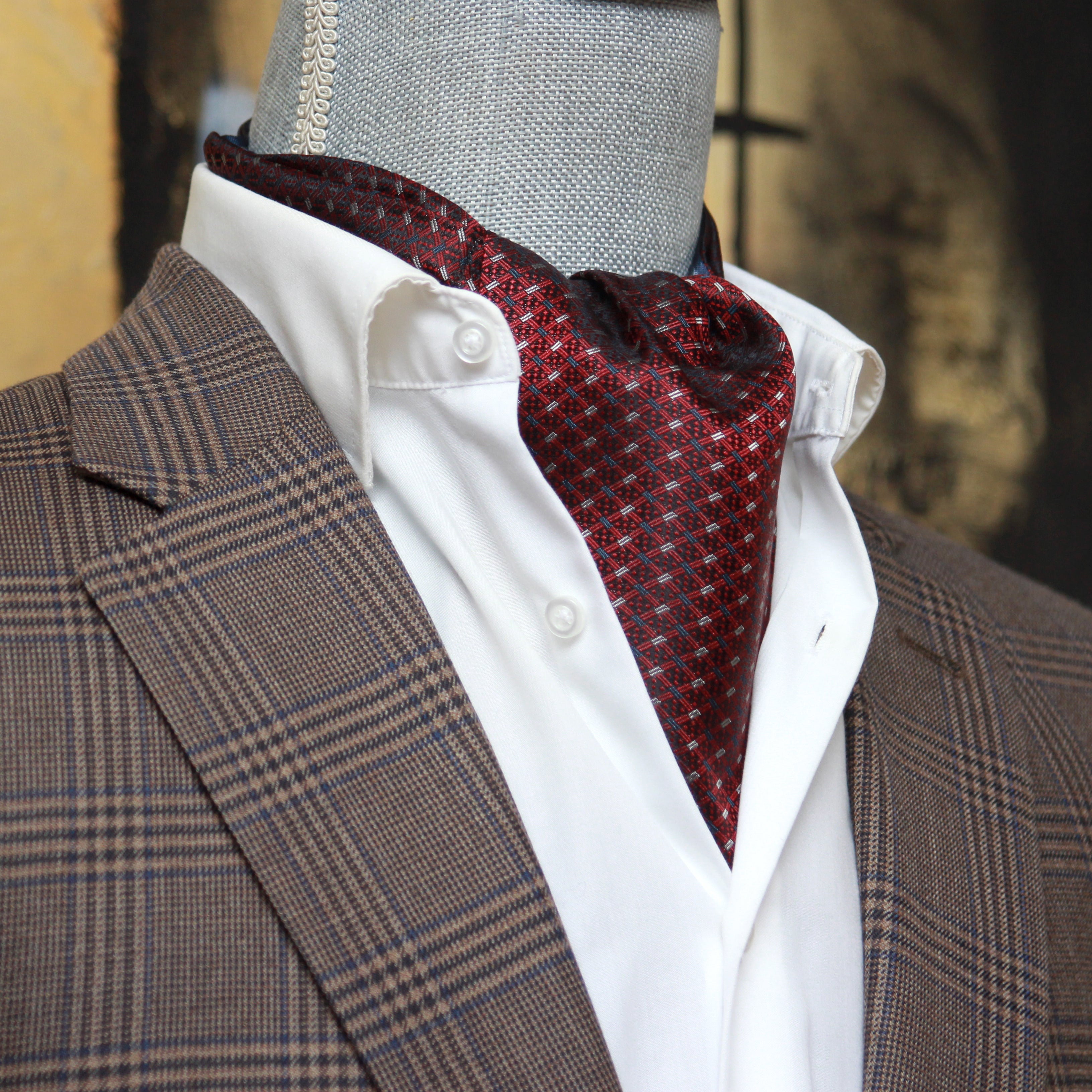 maroon-silk-ascot