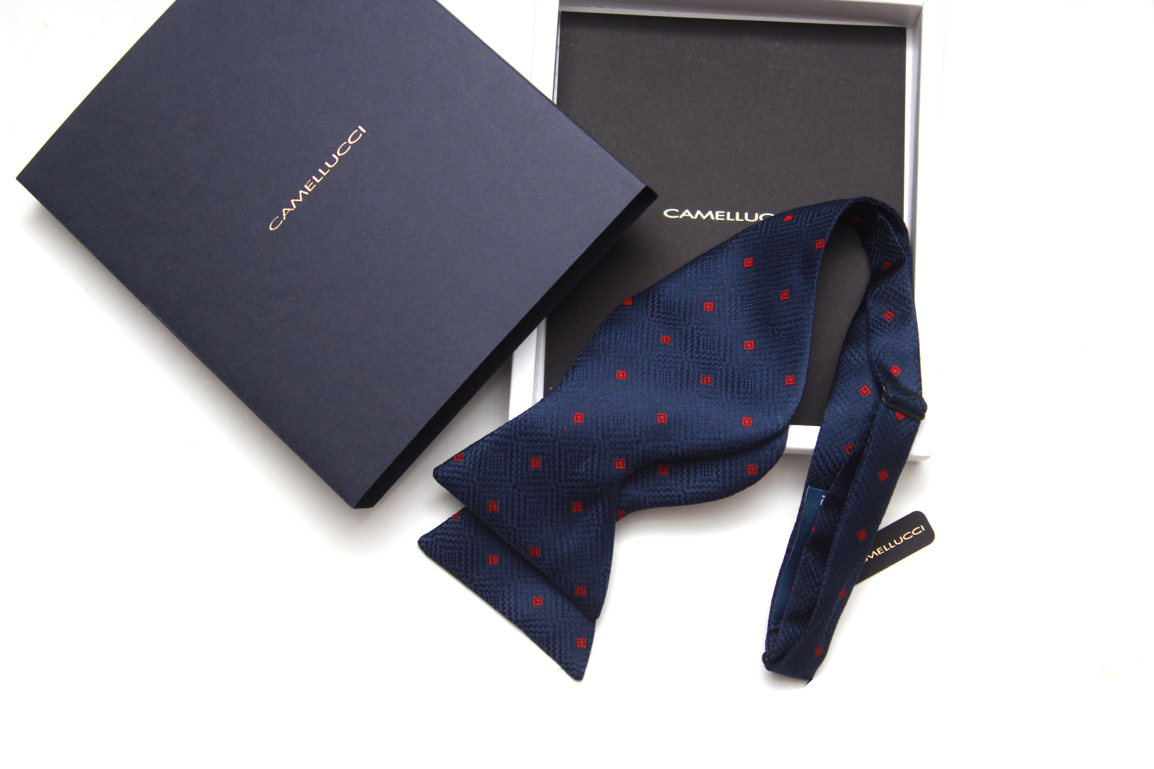Navy Polka Dot Big Butterfly