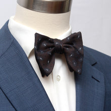 Load image into Gallery viewer, Big Butterfly Black Paisley Silk Bow Tie
