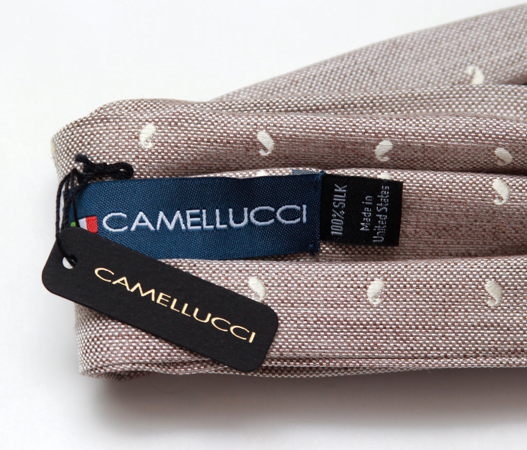 Beige Silk Cravat Ascot