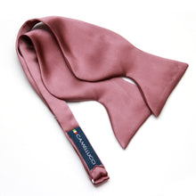Load image into Gallery viewer, Big Butterfly Dusty Rose Silk Bow Tie
