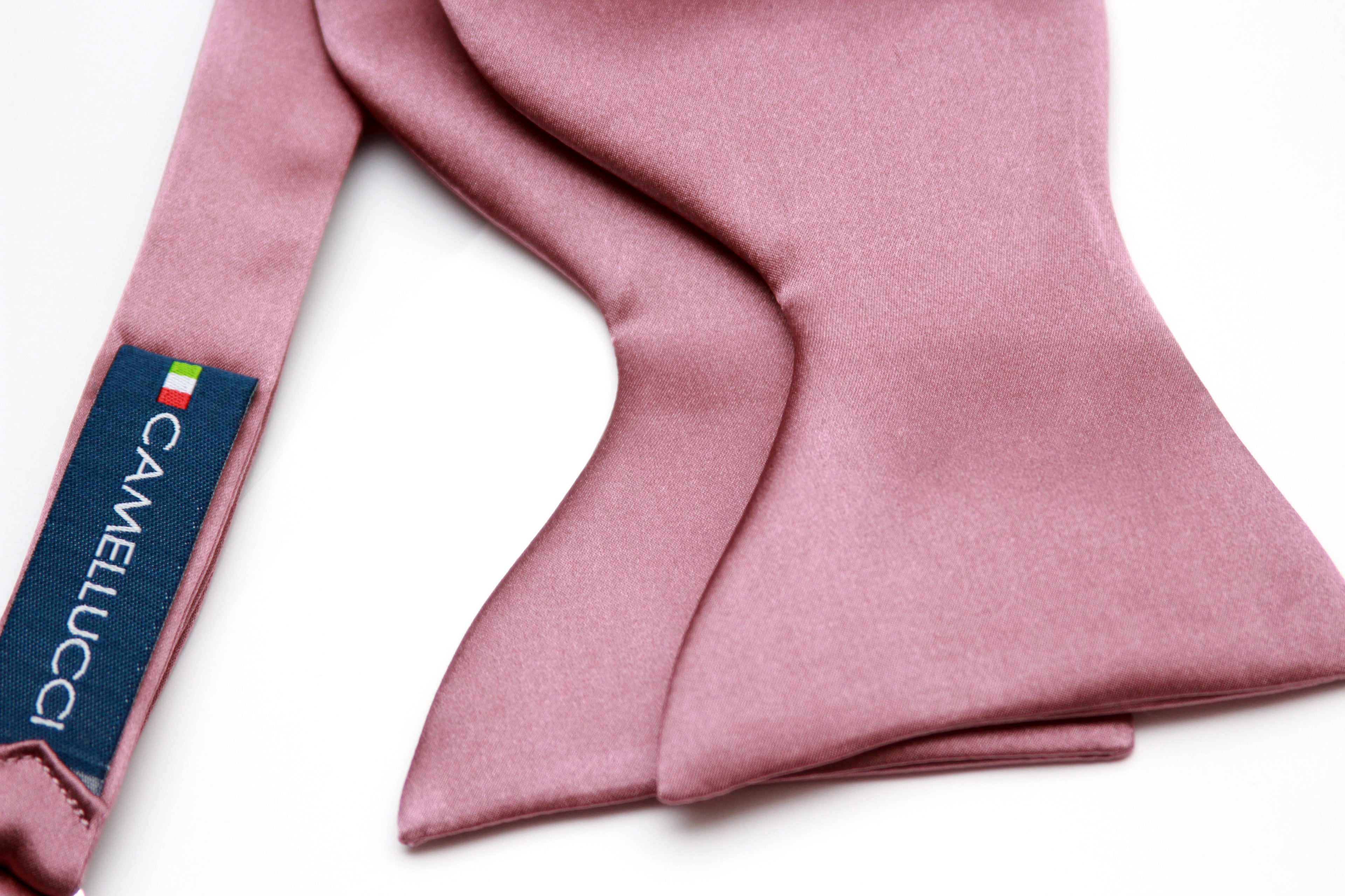 Big Butterfly Dusty Rose Silk Bow Tie