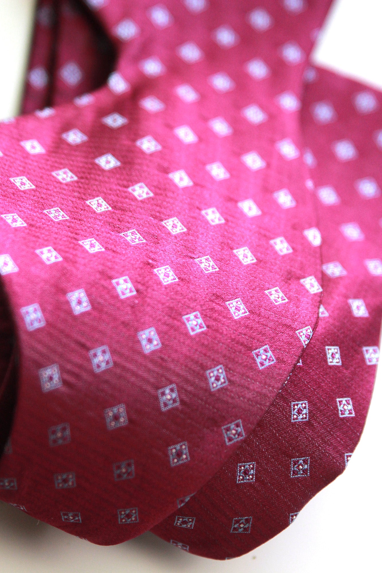 Big Butterfly Purple Ornament plaid Silk Bow Tie