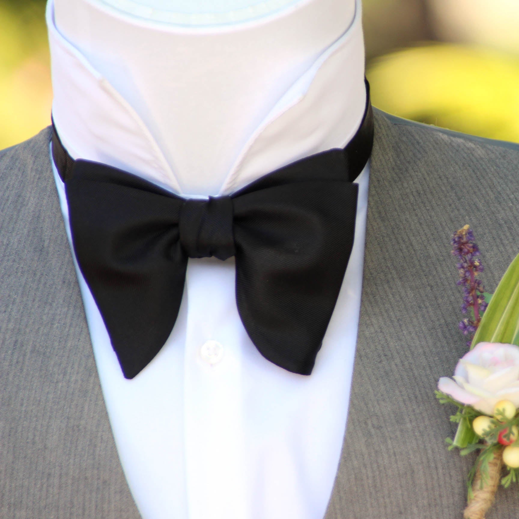 Men's Large Silk Bow Tie