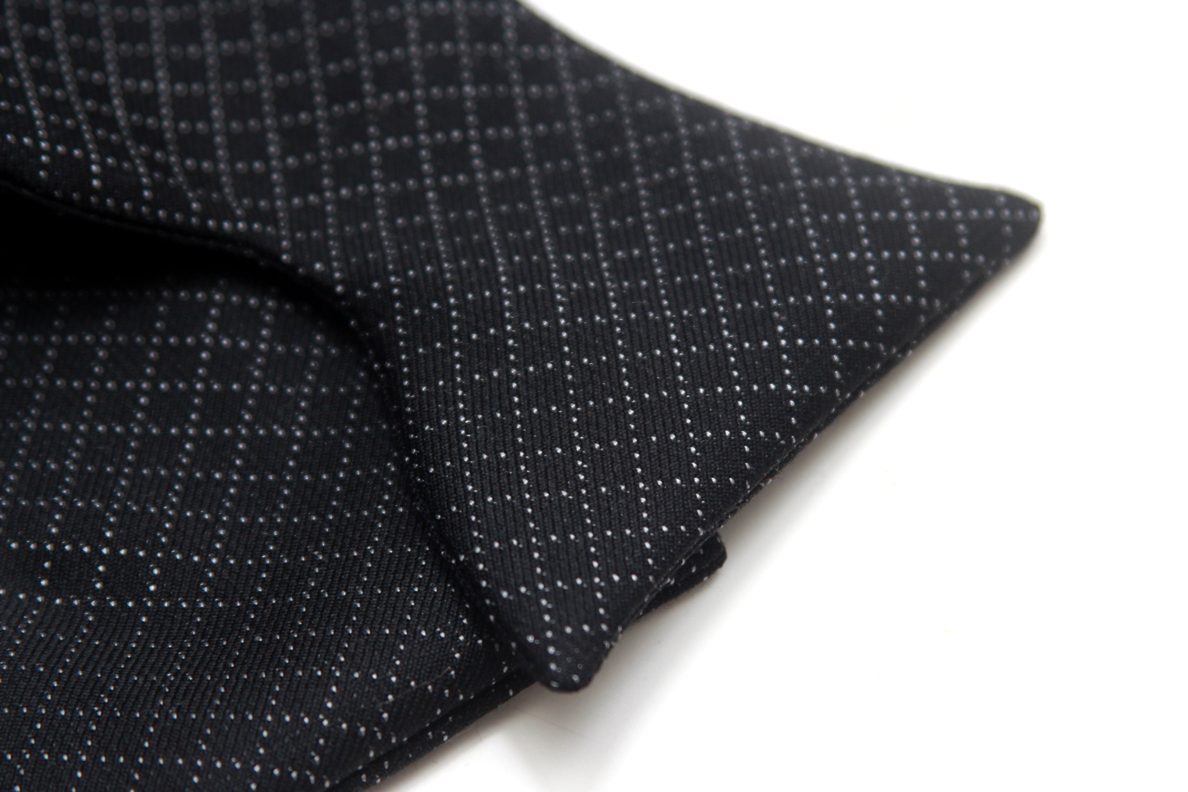 Men's Black Large Silk Bow Tie