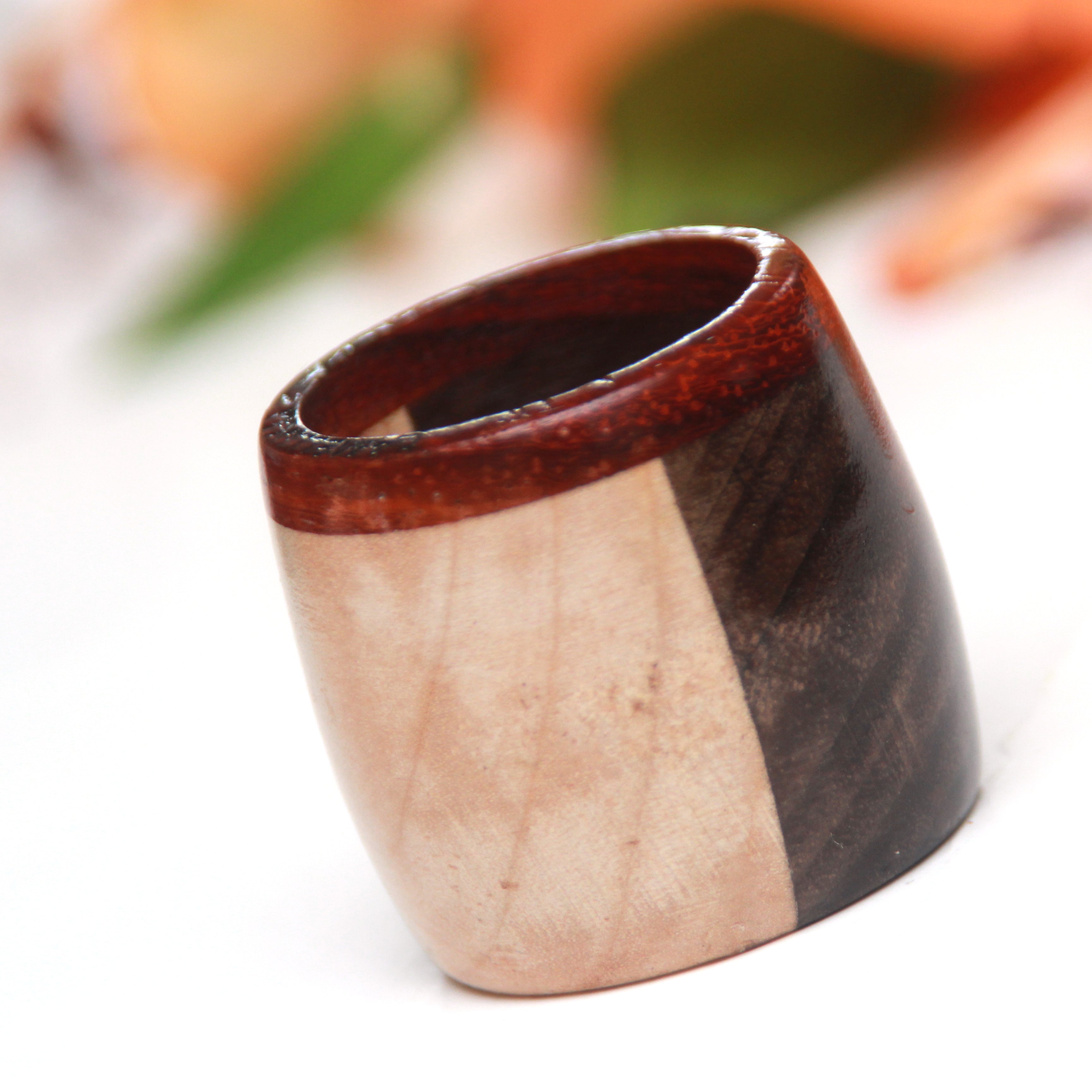 Wood Scarf ring