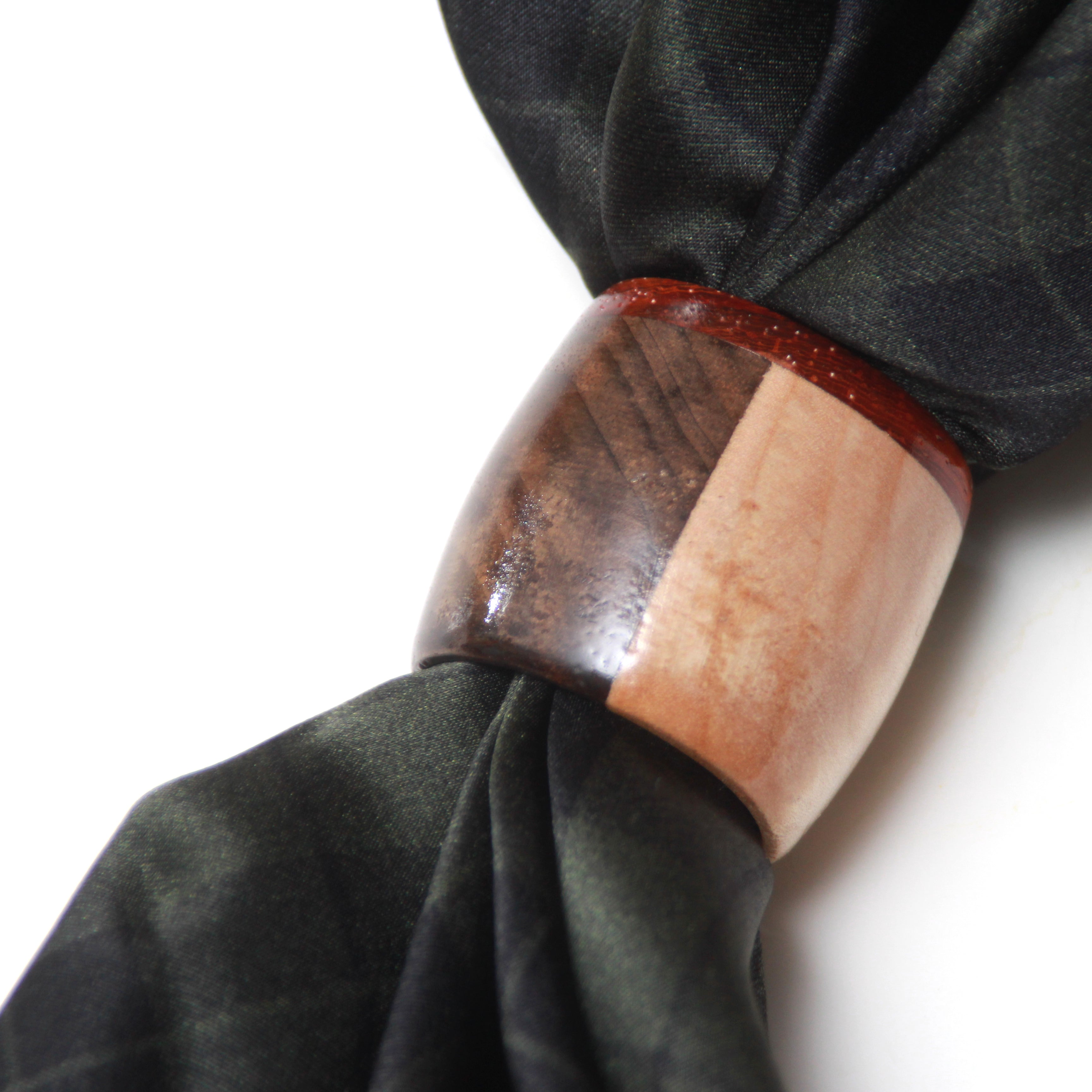 Wood Scarf ring