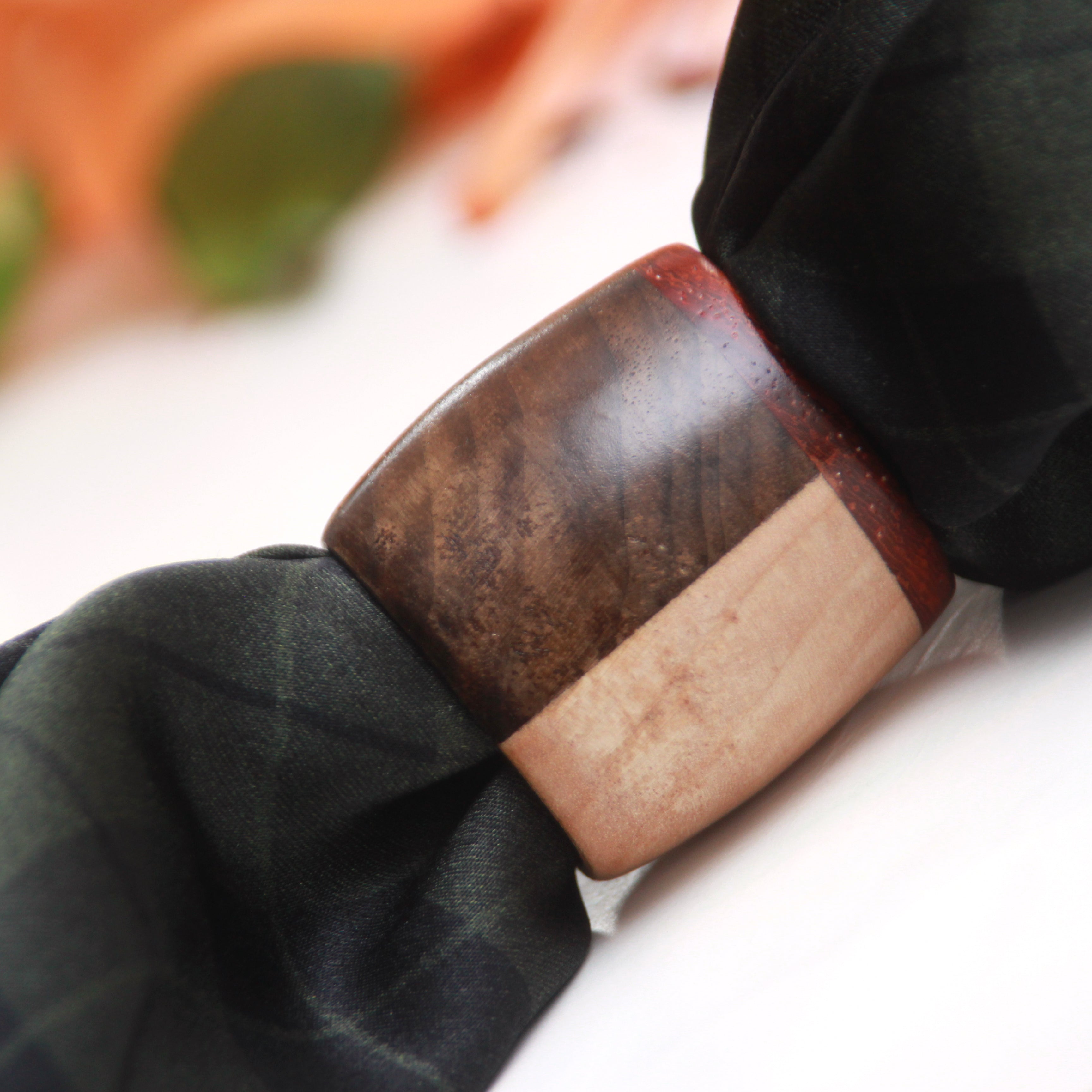 Wood Scarf ring